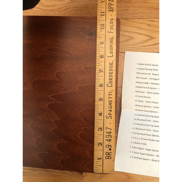 Vintage Naken’s Tarnish Proof Silverware Chest  with 65 pcs Flatware Made in Eng - Picture 5 of 10